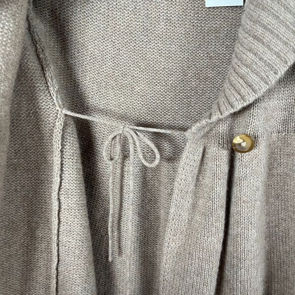 Vince Cardigan Sweater Alpaca Wool Cashmere Small Shawl Collar Luxury Y2k Long - Picture 5 of 8
